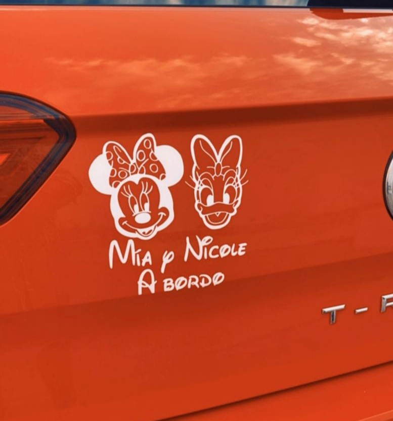 Vinilo coche Minnie/ Daisy